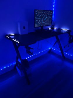 Gaming desk (RGB) (Carbon fiber)
