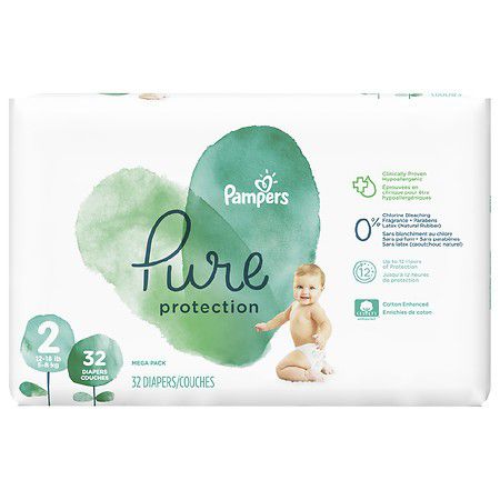 Pampers pure diapers