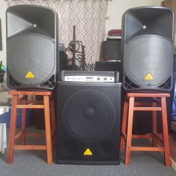 BEHRINGER SPEAKERS & CROWN AMP 