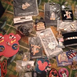 Mickey Mouse Pins  And Other Disney Characters As Well And Other Collectibles 