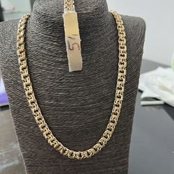 10k Gold SOLID Chino Link Chain And Bracelet Combo For A Good Price!!