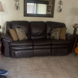 Leather Sofa Recliner 