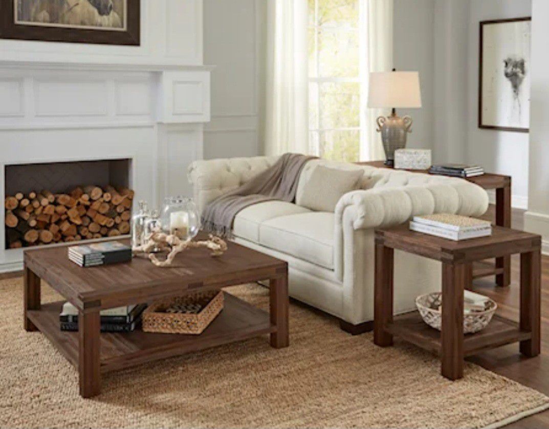 MEADOW COFFEE TABLE AND 2 END TABLE 