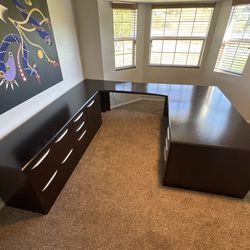 Taylor Executive U-Shape Desk Suite - Commercial Grade (Originally $10,000+)