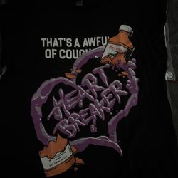 Awful Lotta Cough Syrup Graphic Tee Size Medium – Black/Purple Streetwear Shirt