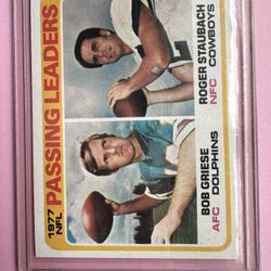 1977 Passing Leaders (Bob Griese / Roger Staubach) 1978 Topps #331