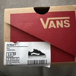 Baby Vans Black And White Size 3.0 Brand New 