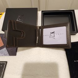 Kings Loot Money Clip Wallet/Premium Calfskin Leather