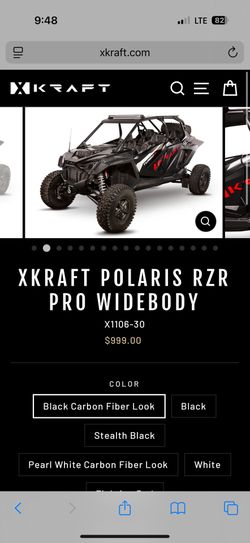 RZR Pro R Or Turbo R XCraft Carbon Front Fenders