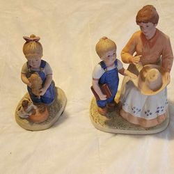 Mother And Kids Figurines