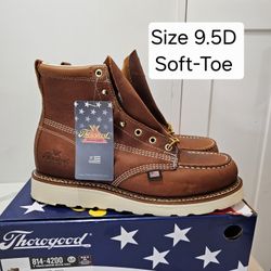 Thorogood Soft Toe Work Boots Size 9.5 