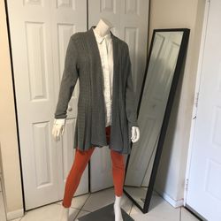 Gray Cardigan / Sweater Size Large