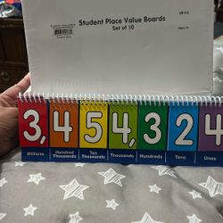 Place value flip boards