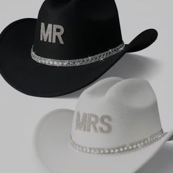 Western Mr And Mrs Cowboy Hats 
