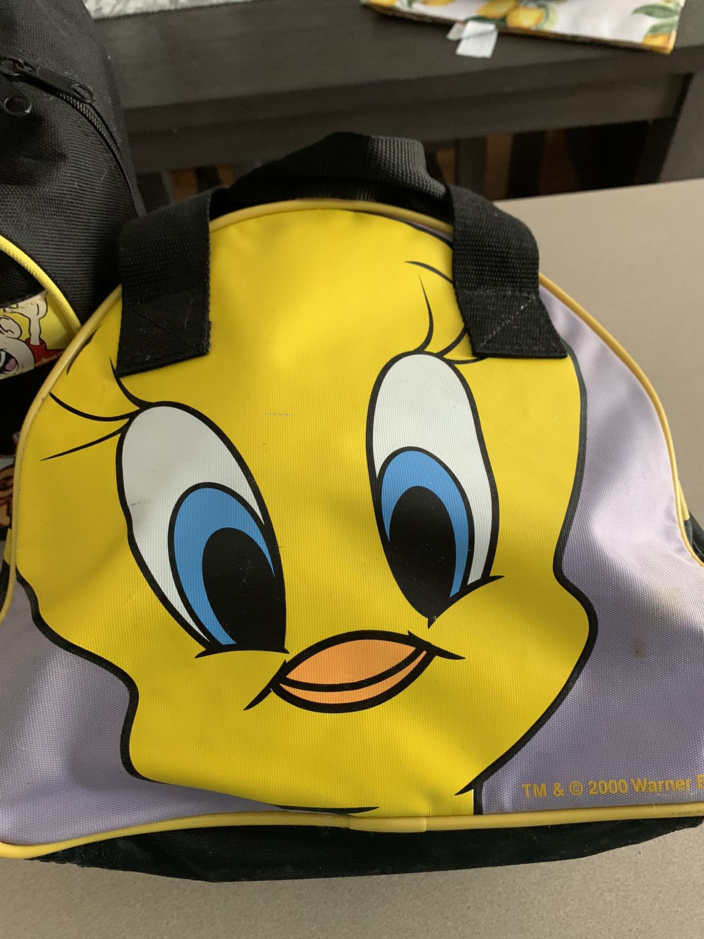 Tweety Bird Bowling Ball With Matching Zippered Warner Bros Bag