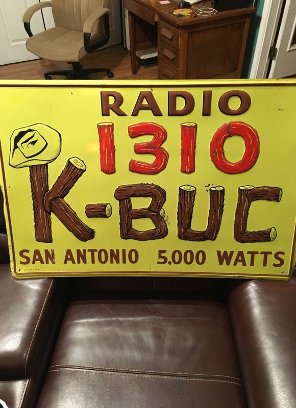 Vintage KBUC Radio sign (Trade)