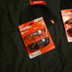 Milwaukee Beanie And Two Pack Clear And Tinted Glasses