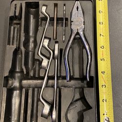 Rolls-Royce Factory Original Tool Kit Incomplete. Includes Elliot Lucas pliers & 4 Bedford Vanadium wrenches.