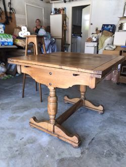 Antique trestle table From England