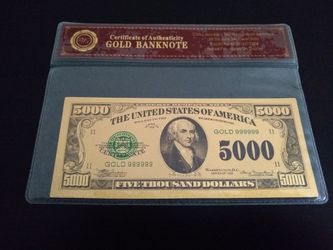 Gold Banknote Collectible