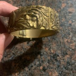 Rare Victorian Brass Bracelet Mid Century