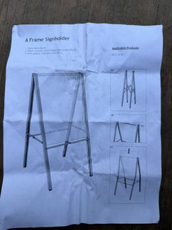 A Frame sign holder 