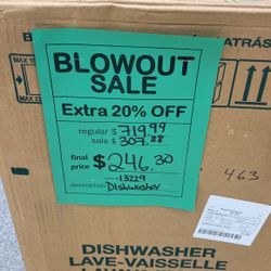 Black Dishwasher Kenmore New