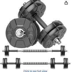 Adjustable Dumbbells and Barbell for Men and Women 