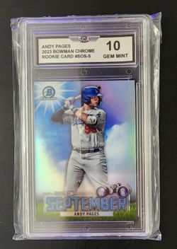 2023 Andy Pages Rookie Card $70