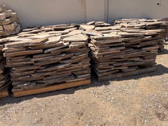 Reclaimed Natural Flagstone – Large Thick Pieces – Clean & Palletized