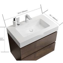 30 inch Floating Bathroom Vanity