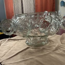 Vintage Punchbowl cups set