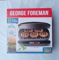George Foreman 5-Serving Grill & Panini Press