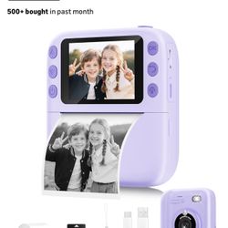 Instant Print Camera for Kids, Christmas Birthday Gifts/camara Instantánea De Niña 
