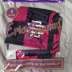 Eric Emanuel x Matty Boy shorts in pink and black