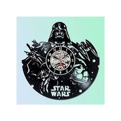 Darth Vader Vinyl Record Star Wars Vinyl Wall Clock