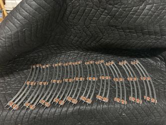 Lot of 10 Lionel O27 Gauge Curved Tubular Track Brown Tie Bundle