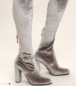 Steve Madden Velvet Over the Knee Boots