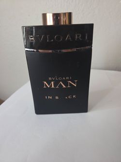BVLGARI MAN IN BLACK EAU DE PARFUM 5.0OZ/150ML,  98% full AS PICTURED
