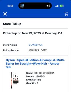 Dyson Special Edition air wrap ID