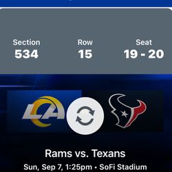 LA RAMS vs Houston Texans