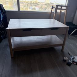 Coffee Table With Drawers 