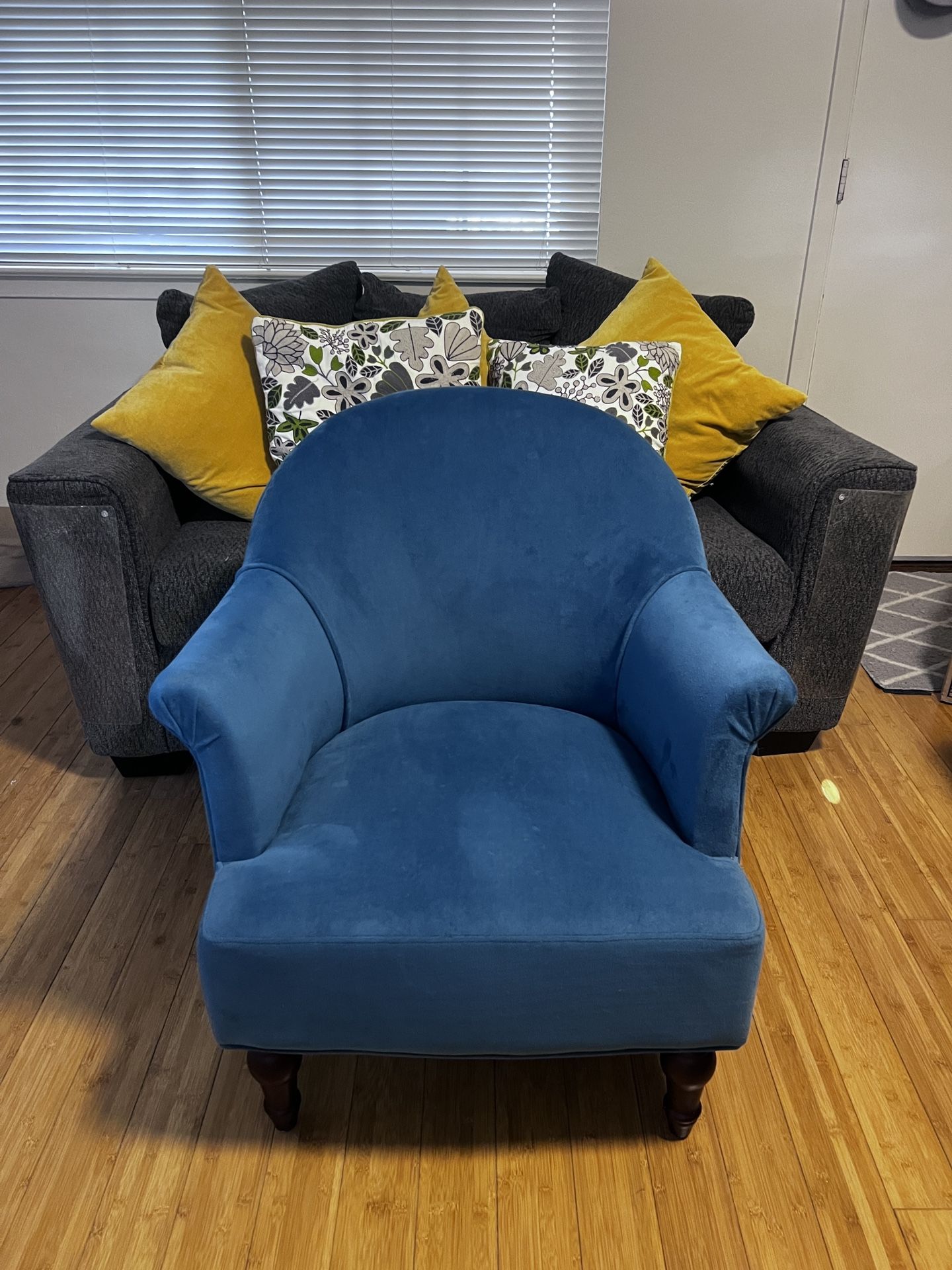 World Market Peacock Accent Blue Lorna Chair