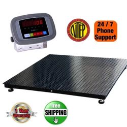 4'X4' Digital floor scale 48"x48" Industrial Pallet Scale 10000 lb NTEP Certified