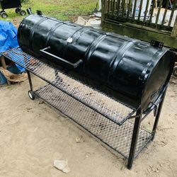 Double Barrel BBQ Grill