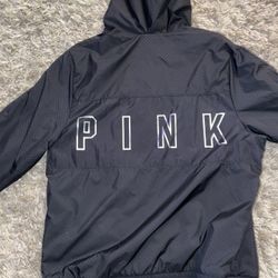 (Pink Brand) Black Windbreaker 