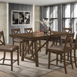 Brand New 7 Pc Pub Dining Set