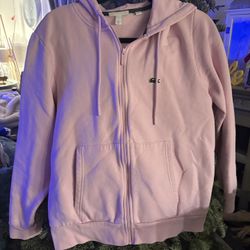 Pink Lacoste  Zip up 