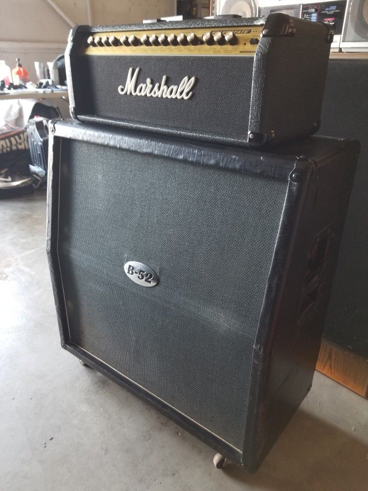 Marshall Valvestate VS100 Electric Guitar Amplifier Head 100W Amp
B52 Cab 4 X 12 half Stack
