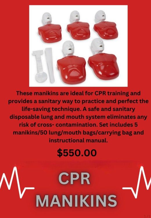 Set of 5 NASCO CPR Manikins